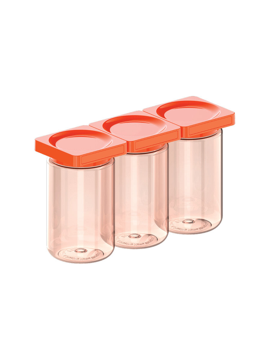 Cliik Container Medium 3-Pack in Orange