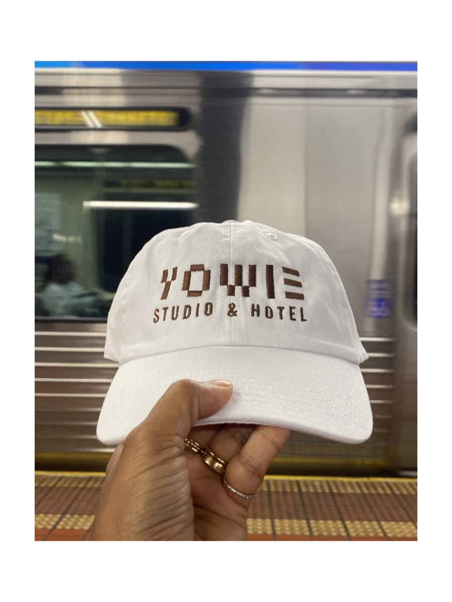 YOWIE Dad Cap in Whole Milk White