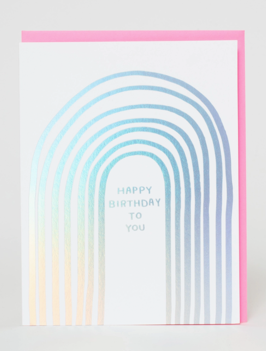 Rainbow Birthday to You Card