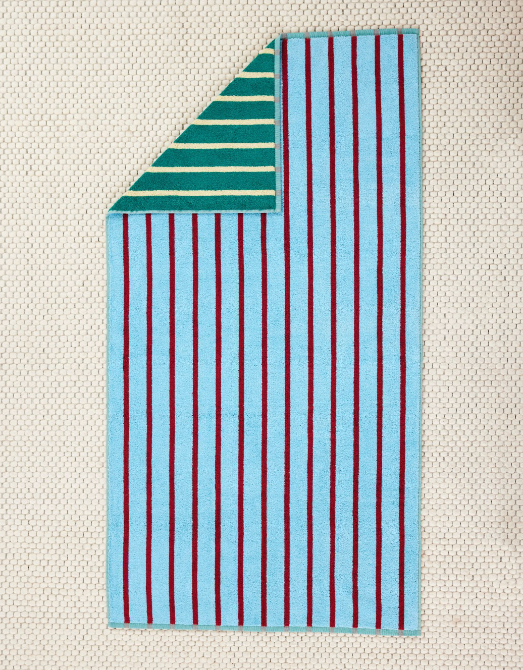 House Stripe Bath Towel in Tile Stripe