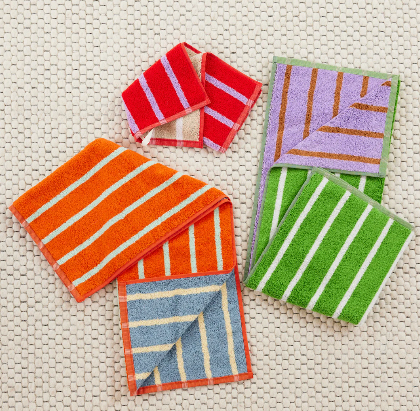 House Stripe Hand Towel in Glass Stripe