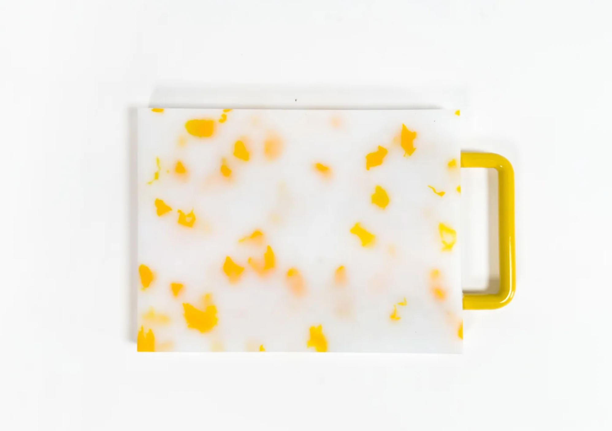 Small Yellow and White Fredericks and Mae Cutting Board