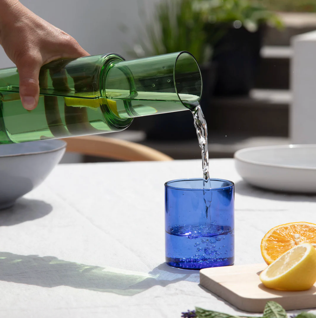 Blue and Green Carafe