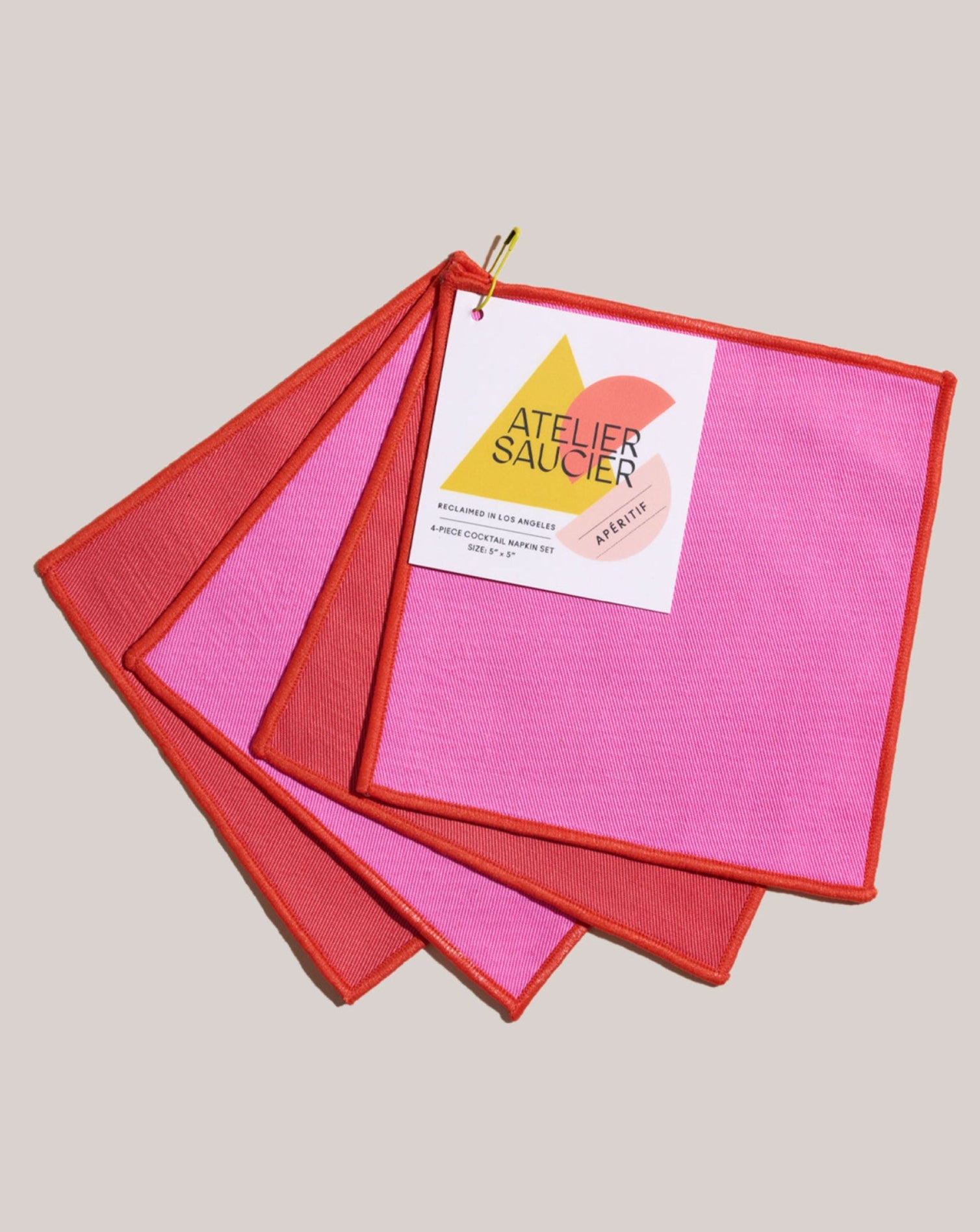 Lollipop Twill Cocktail Napkin Set of 4