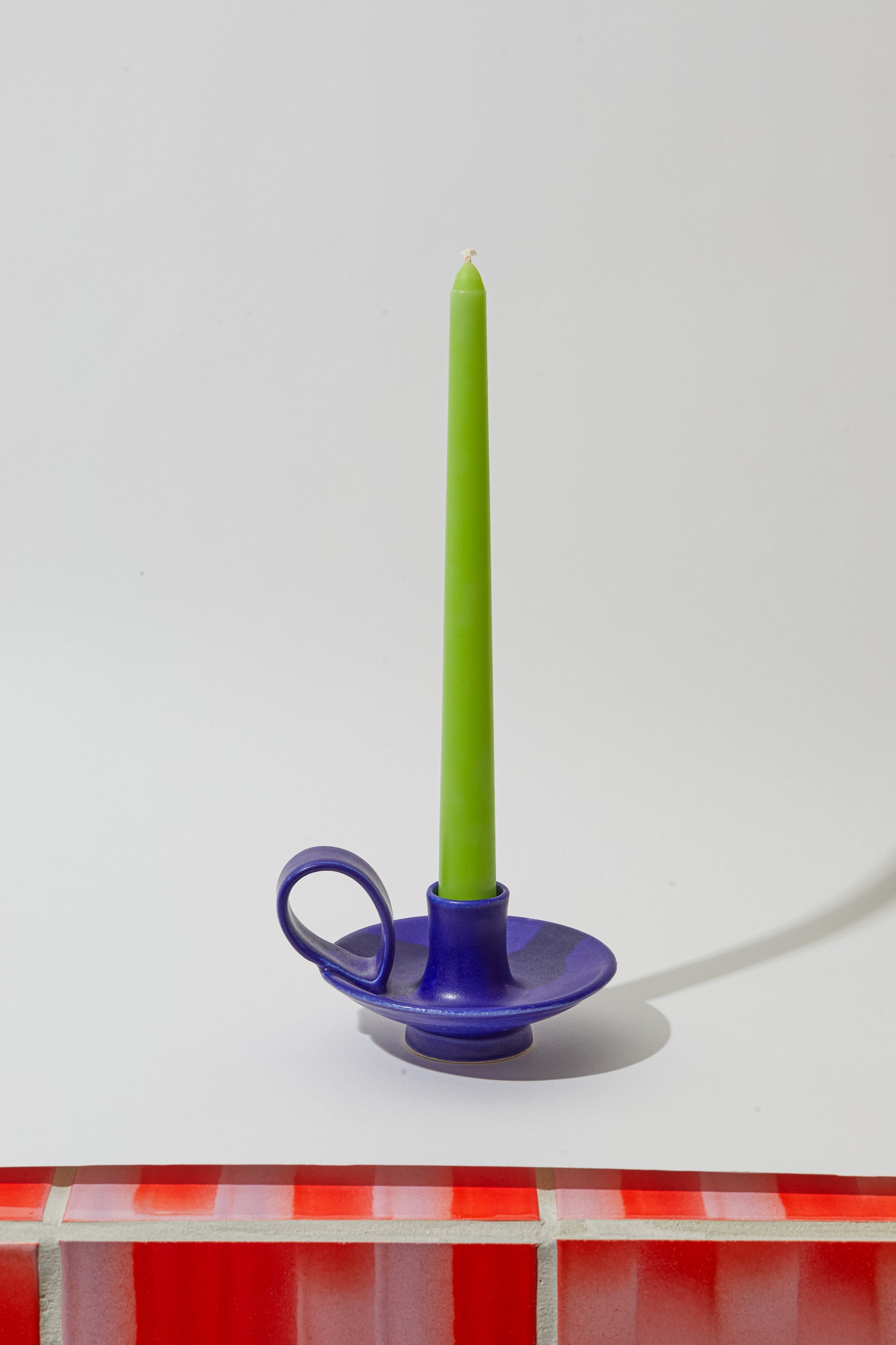 Cleo Candleholder in Blue