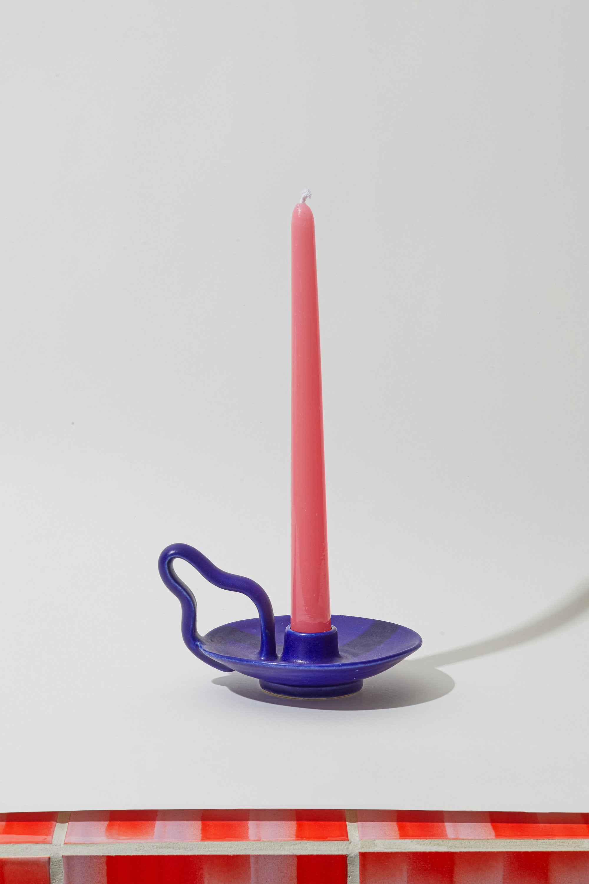 Romeo Candleholder in Blue