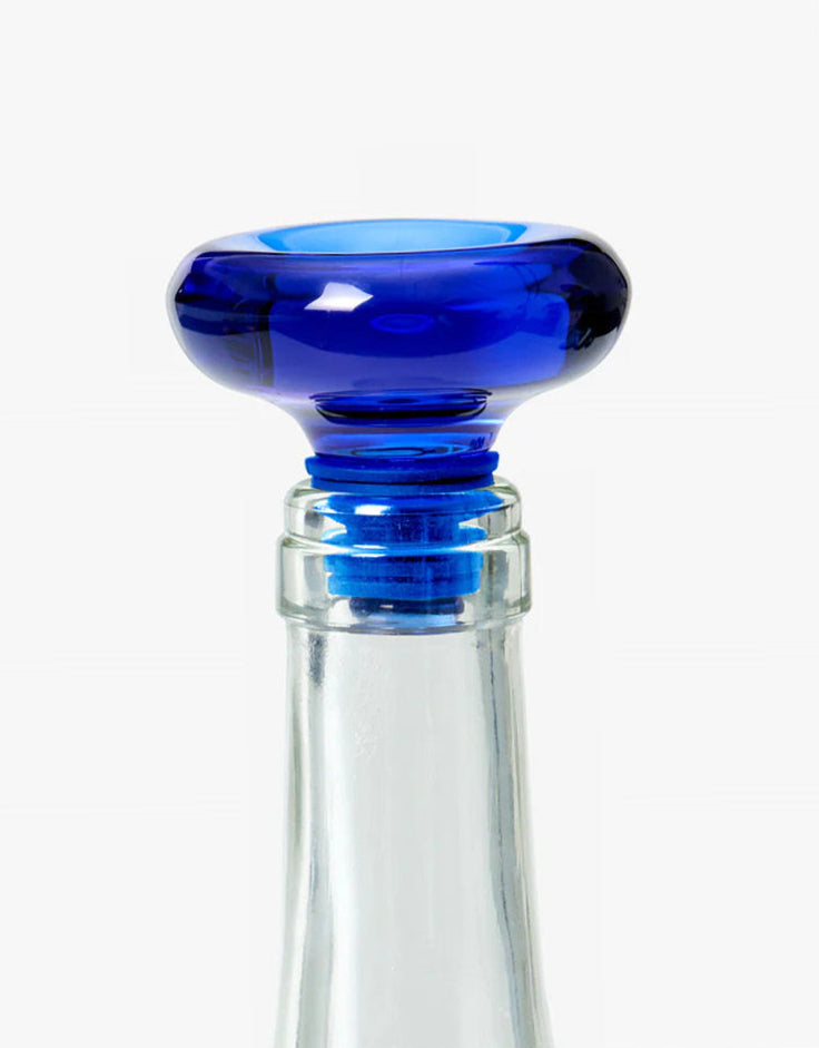 Hobknob Bottle Stopper in Blue