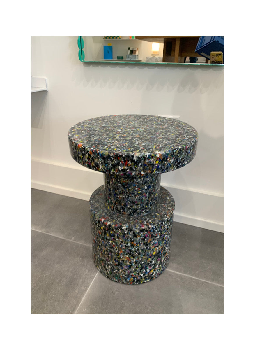 Bit Stool in Black Multi