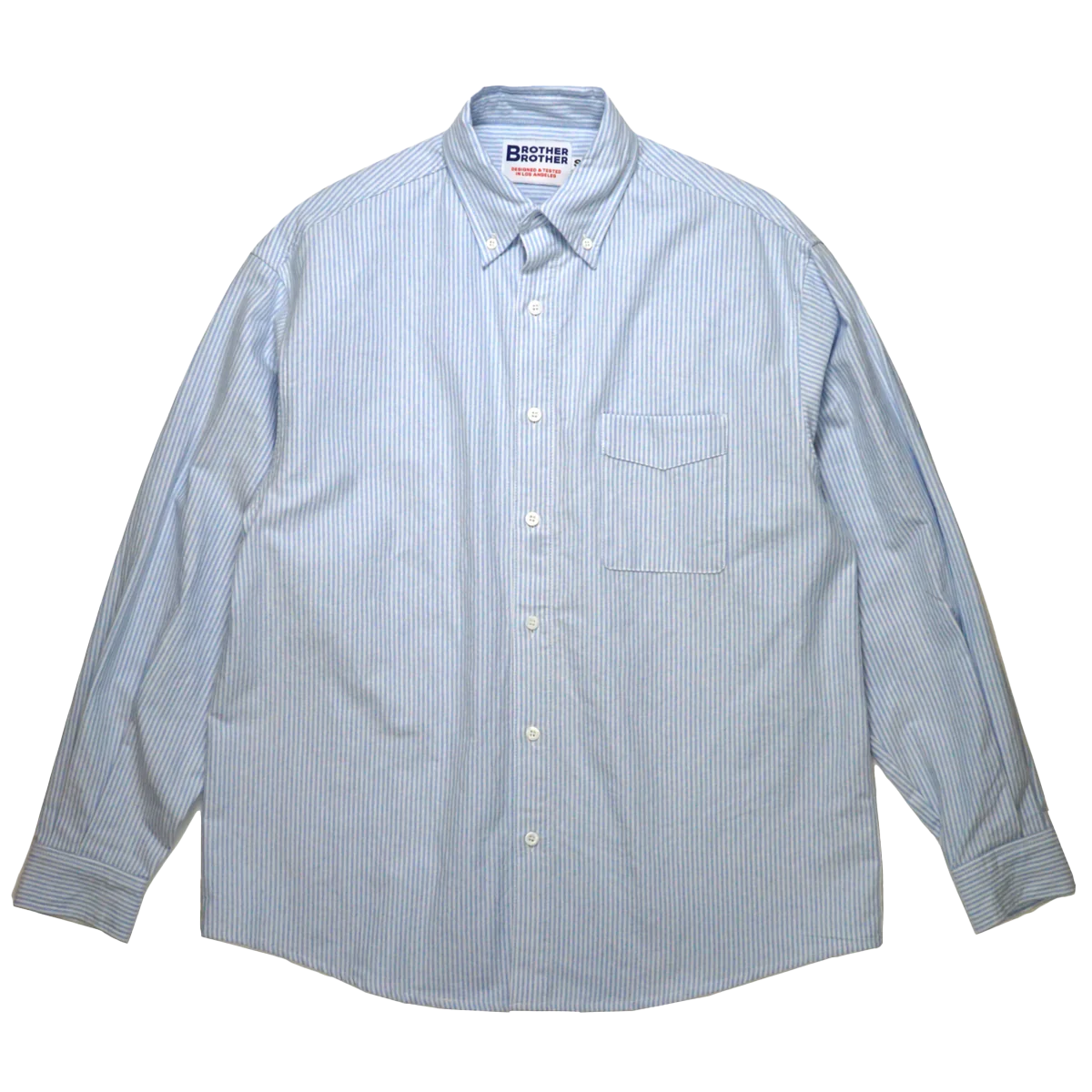 Simple Stitch Blue and White Stripe Shirt